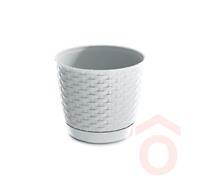 Virágcserép Ratolla kerek 16,5cm fehér