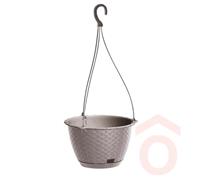 Függőcserép Ratolla kerek 21,5cm mokka pp.