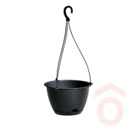 Függőcserép Ratolla kerek 21,5cm antracit pp.