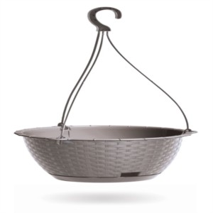 Függőcserép Ratolla kerek 24cm mokka