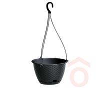 Függőcserép Ratolla kerek 24cm antracit Prosp.