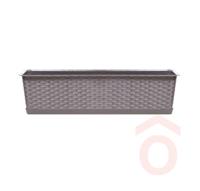 Balkonláda alátéttel Ratolla 59cm mokka