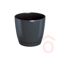 Virágcserép Coubi 21cm grafit pp.