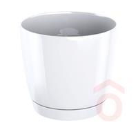 Virágcserép Coubi 24cm fehér pp.