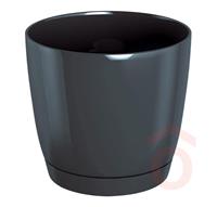 Virágcserép Coubi 28cm grafit pp.