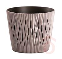 Virágcserép Sandy Round 2in1 26cm mokka pp.