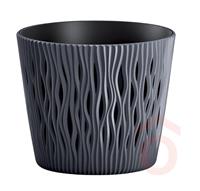 Virágcserép Sandy Round 2in1 26cm antracit Prosp.