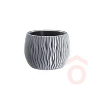 Virágcserép Sandy Bowl 2in1 18cm kőszürke