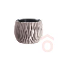 Virágcserép Sandy Bowl 2in1 18cm mokka