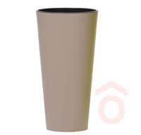 Virágcserép Tubus Slim 2in1 40cm mokka