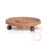 Növényalátét gurulós Rondo 30,5cm terrakotta pp.