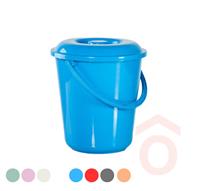 Vödör műanyag 10l+tető műanyag füles 0144