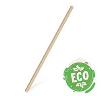 Szívószál PAPÍR 100db 8x250mm natúr lebomló BIO 40901