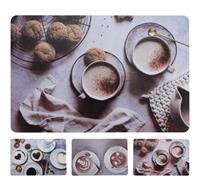 Tányéralátét műanyag 43,5x28,5cm kávé CY2702080