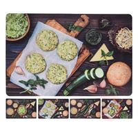 Tányéralátét műanyag 43,5x28,5cm zöldség B04221130