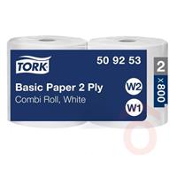 Tork 509253 W1,W2 I.F törlőpapír 2r. 2x264m 800lap fehér