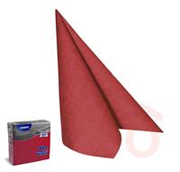 Szalvéta prémium 40x40cm 1/4 50db piros Airlaid 89201