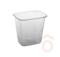 Szószos tálka szögletes 500ml víztiszta 100db (PP) 77350 ex.