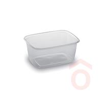 Szószos tálka szögletes 250ml víztiszta 100db (PP) 77325