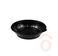 Salátás tál  600ml 50db 17,6x4,8cm fekete (PET) 74359