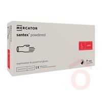 Latex kesztyű "M" 100db enyhén púderes santex®