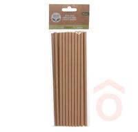 Szívószál PAPÍR  20db 6x195mm lebomló BIO RT1300100 ex.