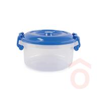 Tároló doboz  3,5l műanyag zárható tetővel kerek