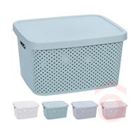 Tároló doboz  7l műanyag tetővel 027100040