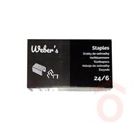 Tűzőkapocs Weber'S 24/6 1000db 04.00667