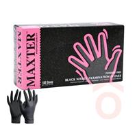 Nitril kesztyű fekete "XL" púdermentes 100db MX98999