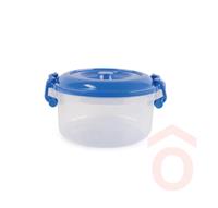 Tároló doboz  2l műanyag zárható tetővel kerek