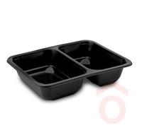 Menütál 1260ml 50db fekete P.P 2r. mikr./fóliáz. 78502