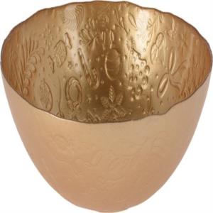 Tál üveg arany 28x28x11,5cm 044430030
