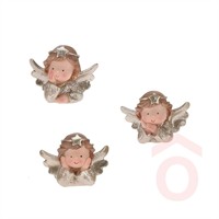 Angyalka fej műanyag 8x5x6cm ALX615200