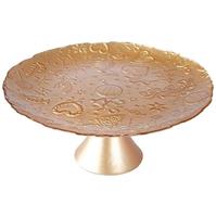 Tortatartó állvány 28cm karácsonyi arany 044300090