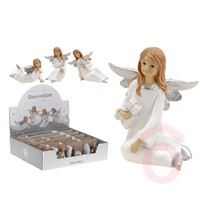 Angyalka ülő fehér 8cm AAA700070