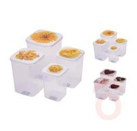 Tároló doboz műanyag szett 4db különböző méret 027100210