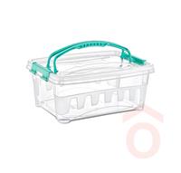 Tároló doboz  5l műanyag zárható tetővel E-350