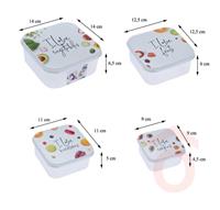 Tároló doboz műanyag szett 4db 027100090