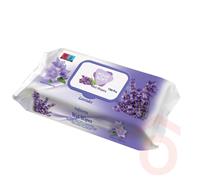 Nedves törlőkendő 100db Aqua Soft Levendula