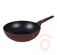 Wok 28x7,4cm 3,2l alu Leo matt bordó BH/8033