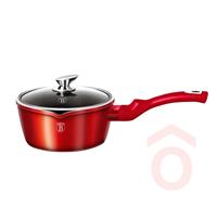 Lábas alu 16cm kiöntős fedővel Metal.burgundy BH/1525N