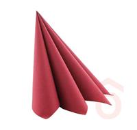 Szalvéta texturált 34x34cm 1/4 2r. 80db bordó Airsoft 88277