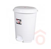 Szemetes pedálos 50L fehér 430x420x560 mm UP129