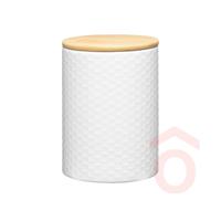 Tároló Bambusz tetővel 1,1L Fehér