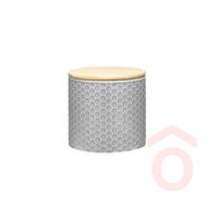 Tároló Bambusz tetővel 670ML Szürke