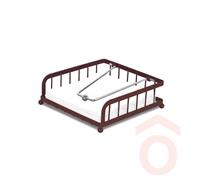 Szalvétatartó 18,5x18,5x6,2cm Leo matt bordó BH/8590