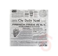 Street Food tálcapapír fehér újságos 30x30cm 500db