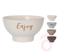 Tál kő 500 ml 13x7,5 cm 4 szín Q99000220