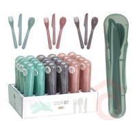 Evőeszköz készlet 3db 4 színben 170491010